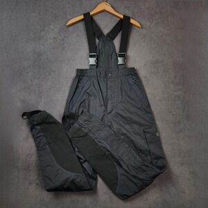 Harley Davidson Overall Bib Rain Pants Men XS Black Detachable Suspenders Riding